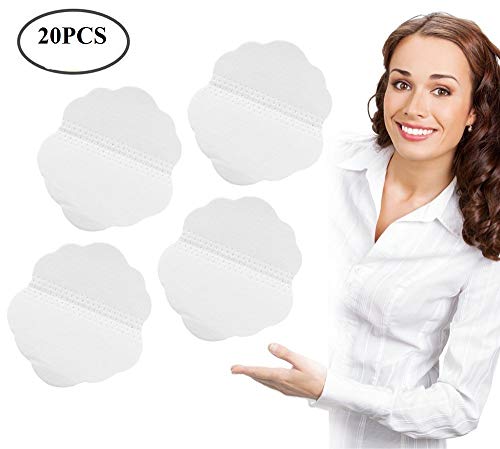 Sudor absorción, almohadillas de sudor de la axila para los hombres y mujeres, protectores desechables plegables de absorción de sudor (20 pcs)