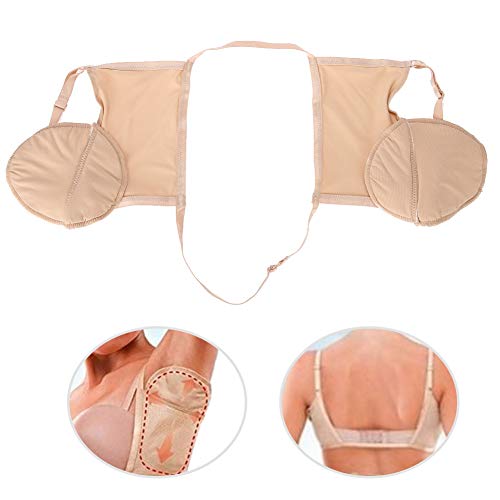 Sudor Axilas Almohadillas Bra para mujeres,absorbentes de sudor,algodón reutilizable axila resistente,Anti-sudor y anti olor 2pcs Pads