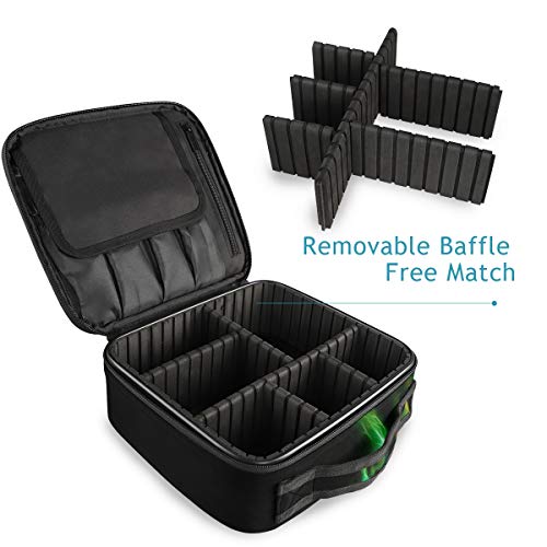 SUGARHE 3D Tiger Fractal,Neceser Maquillaje,Bolsa Cosméticos Organizador Brochas Maquillaje Estuches Portátil