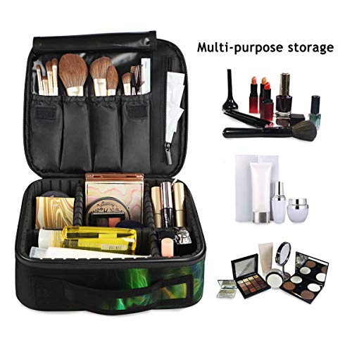 SUGARHE 3D Tiger Fractal,Neceser Maquillaje,Bolsa Cosméticos Organizador Brochas Maquillaje Estuches Portátil