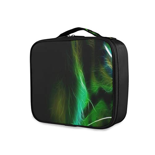 SUGARHE 3D Tiger Fractal,Neceser Maquillaje,Bolsa Cosméticos Organizador Brochas Maquillaje Estuches Portátil