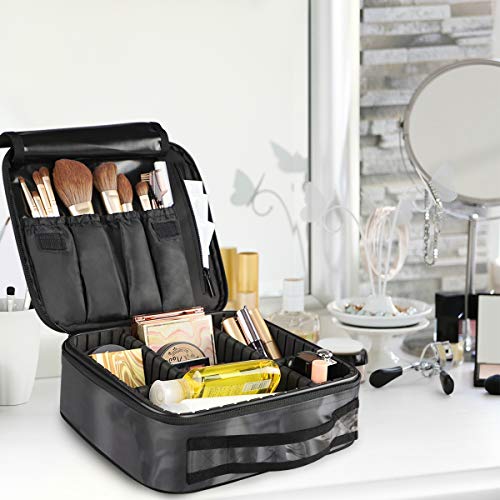 SUGARHE Cat Tiger The Little Baby Imagen Invertida es Enorme Blanco Fresco e Inspirador,Neceser Maquillaje,Bolsa Cosméticos Organizador Brochas Maquillaje Estuches Portátil