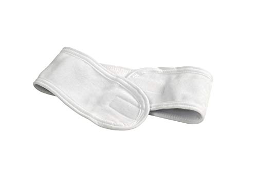 sugaring Cane cinta de pelo Frottier, banda ajustable con Velcro para tratamientos kosmetische pelo, protección en cera, maquillaje, Wellness – Lavado Bar, color blanco