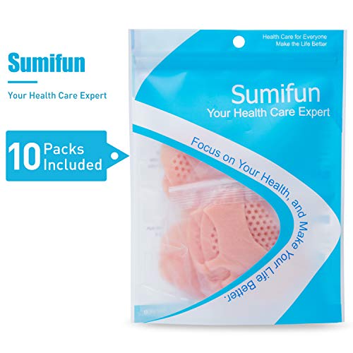 Sumifun - 5 pares Cojín de bola de pie transpirable, almohadillas de metatarsia, antepiés, transpirable y gel suave, mejor para pies diabéticos, callos y ampollas, fascitis plantar, antepié