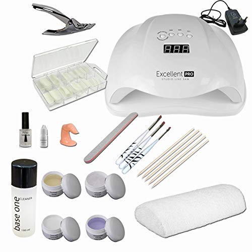 sun garden nails Kit de introducción Starterset Nail con reposamanos – Kit de introducción para centros de Belleza