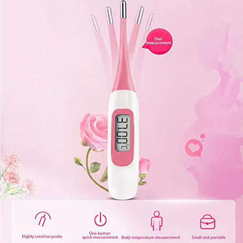 SUN RDPP Termómetro basal Digital para la ovulación La planificación de la fertilidad Natural y el Embarazo detectan una Ventana fértil con Seguimiento de Temperatura, 2 Unidades