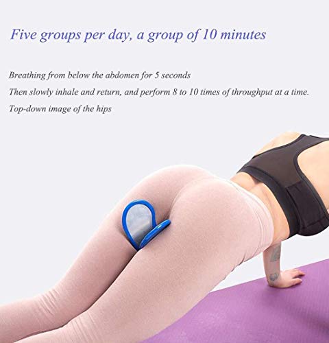 SUNBJ Máquina de Ejercicios de Kegel súper, Suelo pélvico Muslo Herramienta de formación Interna de la Cadera Femenina formación melocotón Hermoso Cadera (Color : Purple)