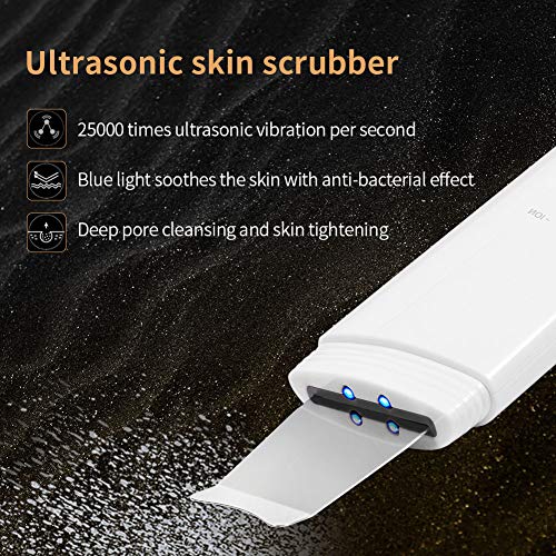 SUNMAY Depurador de piel Ultrasónico, Exfoliación Facial Ultrasónica Limpiador de Poros para Limpieza Facial