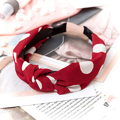 SUNPAT 8 Piezas Arco Nudo Diadema Twist Nudo Hairbands Nudo Cruzado Diadema Ancho Accesorios Para el Cabello Para Mujeres Niñas Suministros de Vestuario