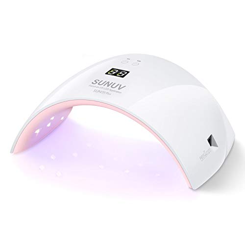 SUNUV Lámpara Secador de Uñas, 36W LED UV Gel Esmalte de Uñas Curado Luz Máquina, Con Sensor Automático y Pantalla LCD Para Manicura Pedicure Nail Art