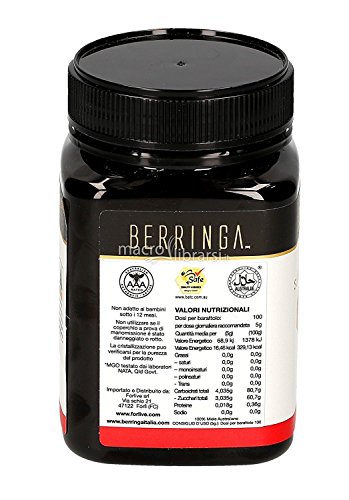 SUPER MANUKA MIEL ACTIVE MGO 400+ - 250 Gramos - Un efecto prebiótico que ayuda a mantener un sistema digestivo saludable y puede ayudar a promover bacterias beneficiosas