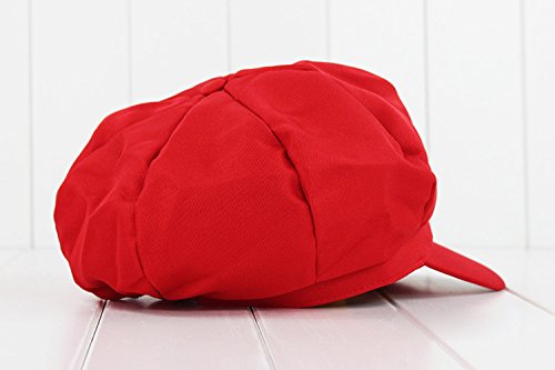 Super Mario Gorra Luigi Wario Waluigi - Conjunto de Disfraces para Adultos y niños + 4X Guantes y 6X Barba pegajosa Carnival & Cosplay - Classic Cappy Cap