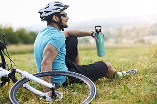 Super Sparrow Botella de Agua aislada al vacío de Acero Inoxidable, diseño de Pared Doble, Boca estándar - 750ml - Eco Friendly & BPA Gratis - para Correr, Gimnasio, Yoga, Ciclismo