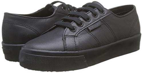 Superga 2730-NAPPALEAU Zapatillas Mujer, Negro (Total Black F90), 36 EU (3.5 UK)