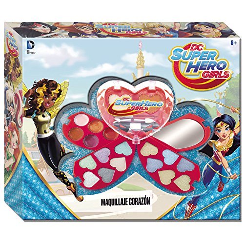 Superhero Girls- Cofre de Maquillaje corazón (CYP Imports MP-03-DC)