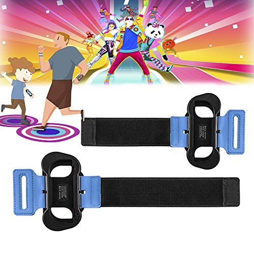 SUPERSUN 2 Piezas Correa para la Muñeca para Just to Dance 2021 2020 2019 2018 (Edición para Nintendo Switch), Adjustable Brazalete Brassard para Nintendo Switch Dance Juego, Agarrar para Joy Con