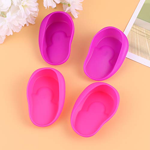 SUPVOX 3 pares de tinte para el cabello fundas para los oídos de silicona a prueba de agua protector para el cabello reutilizable peluquería tinte para el cabello herramienta de baño ecológica