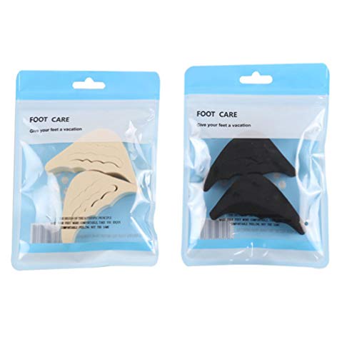 SUPVOX insertos de relleno de zapatos zapatos de relleno de dedos insertos demasiado grandes plantillas de espuma de memoria para zapatos truco demasiado grande 4 pares