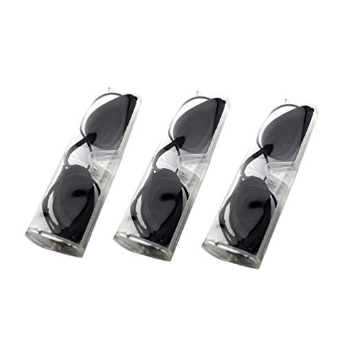 SUPVOX - Juego de 3 Parches de Seguridad para Gafas, Parche para Ojos IPL con Estuches para Pacientes con IPL, UV, Terapia de luz LED infrarroja