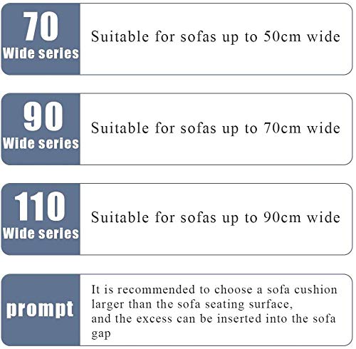 Suuki Funda de Sofá,Protector para Sofás,Cubierta de sofá de celosía para Dormitorio/Patio,Funda de sofá de 2/3/4 plazas,Fundas de sofá de Tela de algodón Grueso-Armada_Los 70 * 150cm