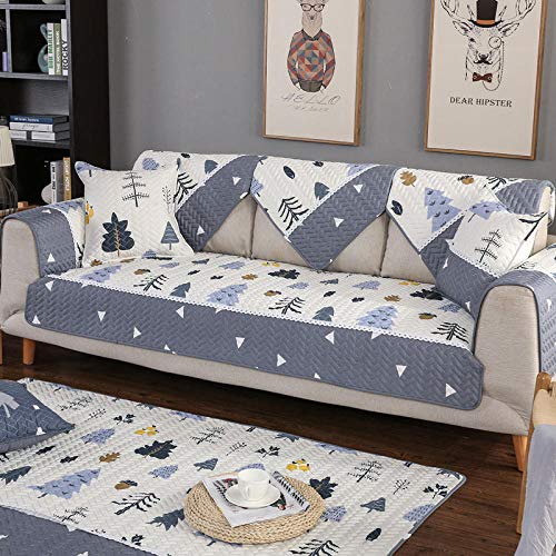 Suuki Fundas Sofa Chaise,Forro de Sofa Forma de L,Fundas de sofá de 1/2/3/4 plazas,Funda de sofá de Cuero de Tela,Funda de sofá para Dormitorio/Sala de Estar,Protector de Muebles-UNA_Los 90 * 90cm