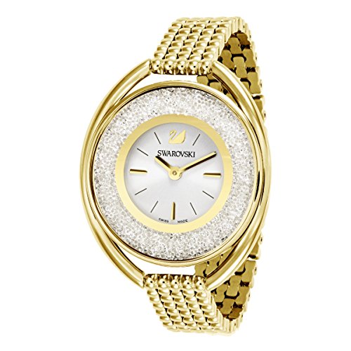 Swarovski Crystalline Oval Gold Tone Pulsera Watch