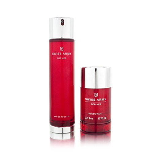 Swiss Army for Women Gift Set by Swiss Army. Eau De Toilette Spray 3.4 Oz, Deodorant Stick 2.5 Oz by Swiss Army