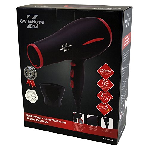 Swiss Home Secador de Pelo 1800-2200W - 820 gr