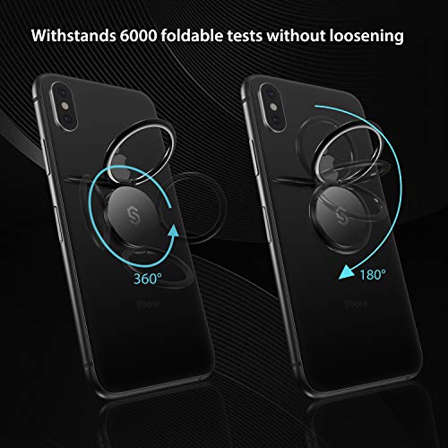 Syncwire Anillo Soporte móvil para el Dedo - Soporte de Coche con rotación 360º Anilla metálica de Ajuste para móviles iPhone XS MAX/XR/X, 8 7 6s 6 Plus, Samsung Galaxy S10 S9 S8, LG Moto Sony y más