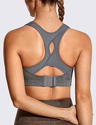 SYROKAN - Sujetador Deportivo de Rebound Racer para Mujer Gris ES:90D (EU 75D)