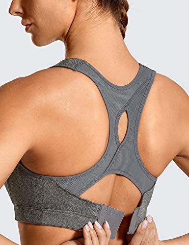 SYROKAN - Sujetador Deportivo de Rebound Racer para Mujer Gris ES:90D (EU 75D)