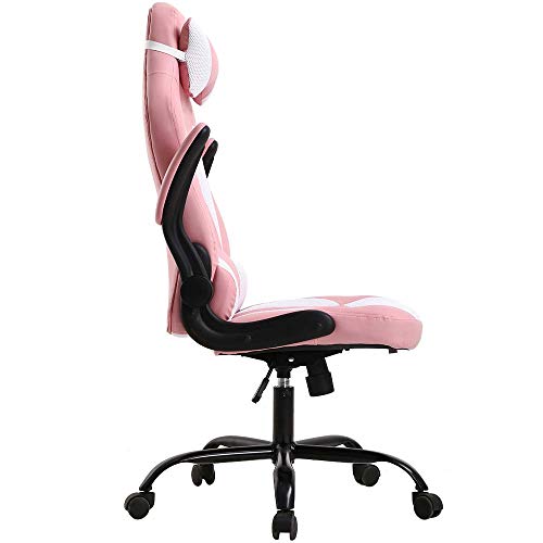T-LoVendo TLVC66-PINK Silla Gaming, Rosa - Blanco