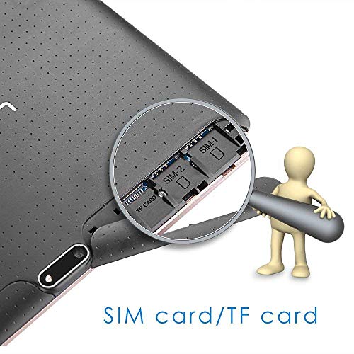 Tablet Android de 10 pulgadas con ranuras para tarjetas SIM 4 GB de RAM 64 GB ROM Octa Core 3G desbloqueado teléfono GSM Tablet PC integrado WiFi Bluetooth GPS negro