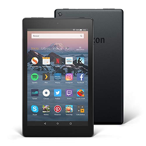 Tablet Fire HD 8 | Pantalla HD de 8 pulgadas, 16 GB, negro, incluye ofertas especiales (8ª generación - modelo de 2018)