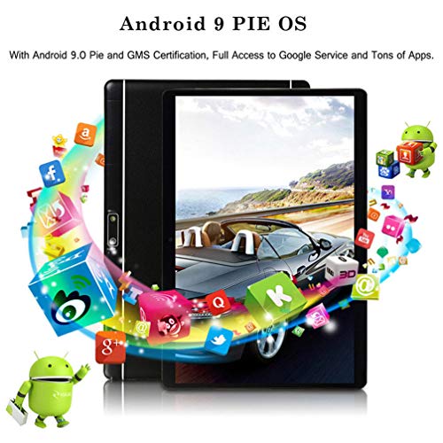 Tablet PC Android de 10 pulgadas, 4 GB de RAM, 64 GB de ROM, procesador Octa Core, pantalla táctil HD 5G WiFi Tablet PC integrado Bluetooth GPS Tablet E7 (Plata)