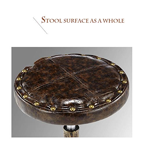 Taburete Dental con Rueditas，Silla Trabajo Taburete Ruedas Giratorias con Verde PU Cuero Sintético Asiento，Altura Regulable 48-58 cm，160kg de Capacidad de Carga，Taburete Ruedaspara Peluquería, Manicu