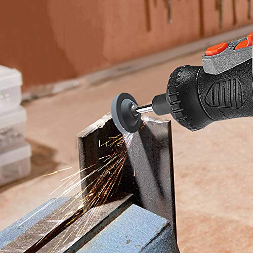 TACKLIFE 361 Accesorios de herramientas rotativas, diámetro de mangos 1/8"(3.2mm) con 4 Chucks universales para amoladora eléctrica de corte, amolado, lijado, afilado, tallado y pulido de accesorios