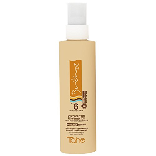 Tahe Bronze Pack: Spray Solar Bronceador Intensivo/Crema Protectora Solar en Spray Fps 6 200 ml + Spray Post Solar Aftesun 200 ml
