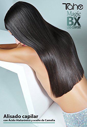 Tahe Magic Bx Liso-Confort Pack Champú Eliminador de Residuos +Tratamiento de Alisado Capilar con Ácido Hialurónico y Aceite de Camelia