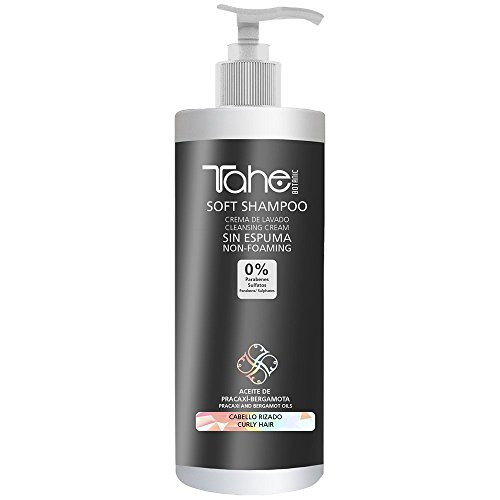 Tahe Soft Shampoo Crema de Lavado sin Espuma para Cabello Rizado con Aceite de Pracaxí y Bergamota, 400 ml