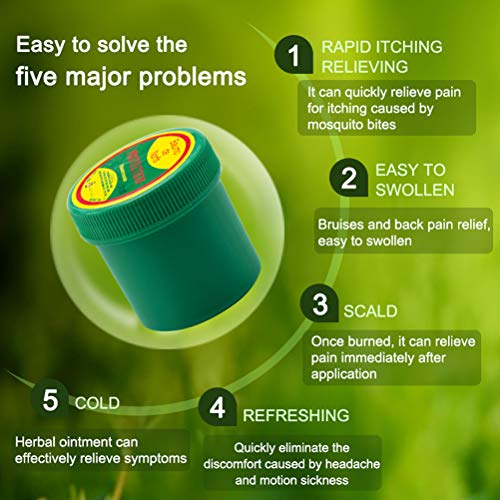 Tailandia Herbal Green Ungüento Analgésico Ungüento Anti Mosquitos Picazón Mareos Tigre Bálsamo Masaje Articulaciones Musculares Esguinces Dolores Bálsamo Anti-Mosquitos Crema Antipruriginosa