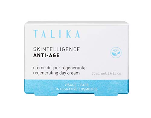 Talika - Crema Regeneradora de Día - Skintelligence Antienvejecimiento - Cuidado Hidratante, Aclarante y Anti-Edad - para una Piel Firme, Hidratada, Protegida y Confortable - Frasco de 50 Mililitros