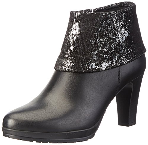 Tamaris 25460, Botines para Mujer, Negro (Black Metallic 033), 40 EU