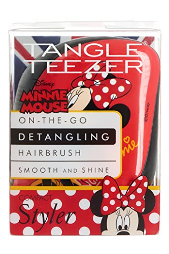 Tangle Teezer Compact Styler, Disney Minnie Mouse, papel de pared, color rojo