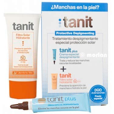 Tanit PACK Crema Despigmentante, 15ml+Filtro Solar SPF50, 50ml