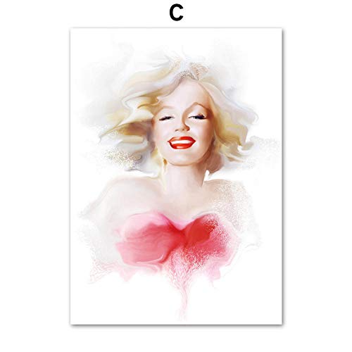 Tanyang Chica de peluquería nórdica, Carteles y Estampados, Arte de la Pared, Lienzo, Pintura, Lienzo de Pared, Imagen para Sala de Estar, decoración sin Marco