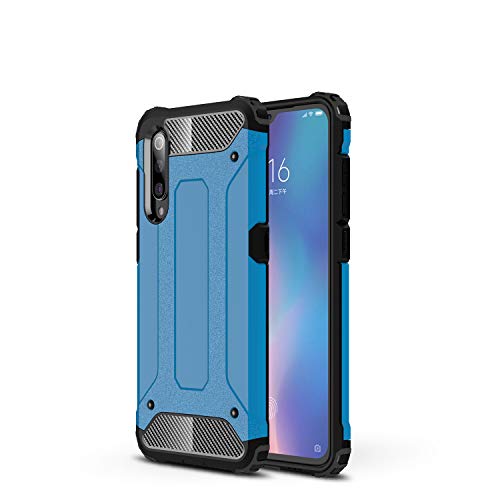 TANYO Funda Adecuado para Xiaomi Mi A3, Heavy-Duty Anti-Caída Phone Case, Extraíble 2 en 1 a Prueba de Golpes Robusto y Durable Fashion Ultra-Thin Funda Protectora, Azul