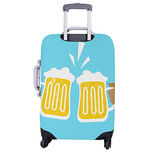 Tapa de la Bolsa de Equipaje Bebida de Cerveza Acuerdo acordado Saludos Funda Lavable Duradera Se Adapta a 28.5 X 20.5 Pulgadas Equipaje Cubierta de la Maleta Protector Protector de la Maleta Cubiert