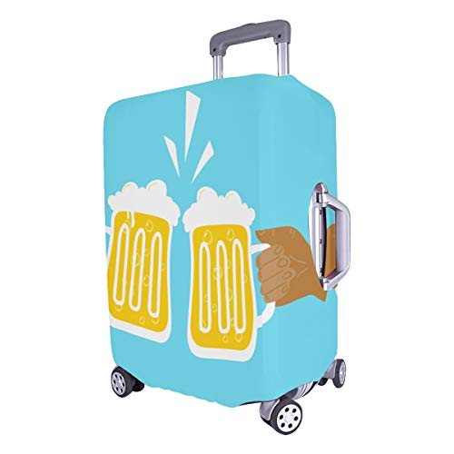 Tapa de la Bolsa de Equipaje Bebida de Cerveza Acuerdo acordado Saludos Funda Lavable Duradera Se Adapta a 28.5 X 20.5 Pulgadas Equipaje Cubierta de la Maleta Protector Protector de la Maleta Cubiert
