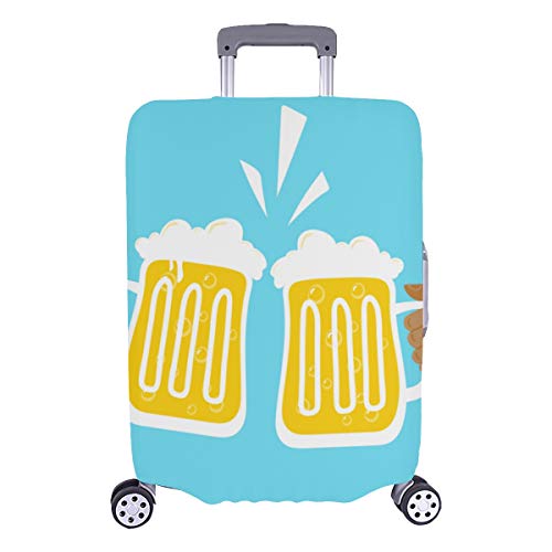 Tapa de la Bolsa de Equipaje Bebida de Cerveza Acuerdo acordado Saludos Funda Lavable Duradera Se Adapta a 28.5 X 20.5 Pulgadas Equipaje Cubierta de la Maleta Protector Protector de la Maleta Cubiert